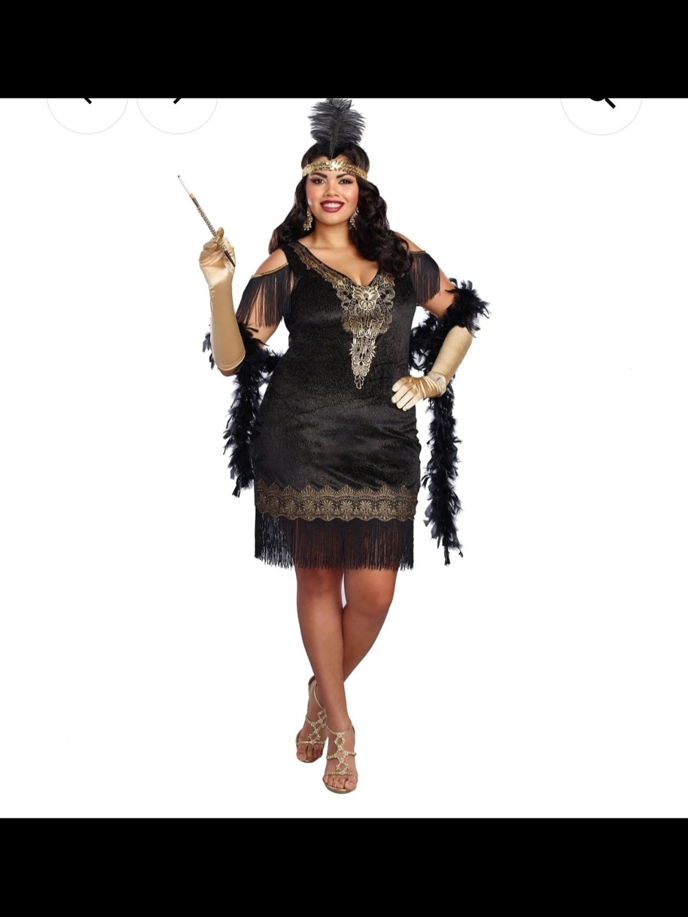 Women's 1920s Fringe Flapper Costume